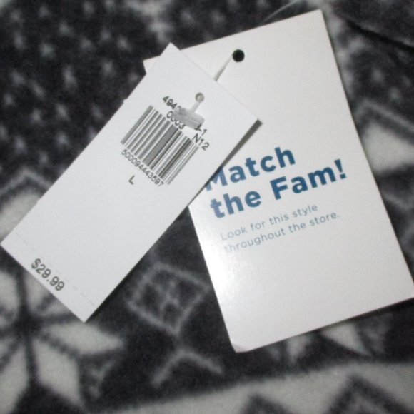 Old Navy Match The Fam Fleece Henley Pajama Romper Size L - Picture 4 of 9